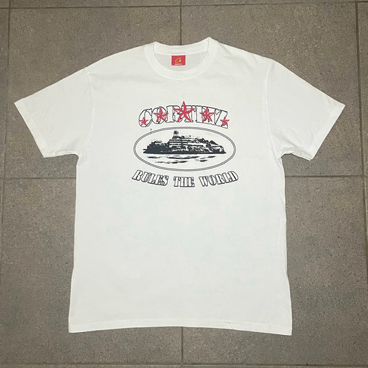 Corteiz 5 Star Tee White