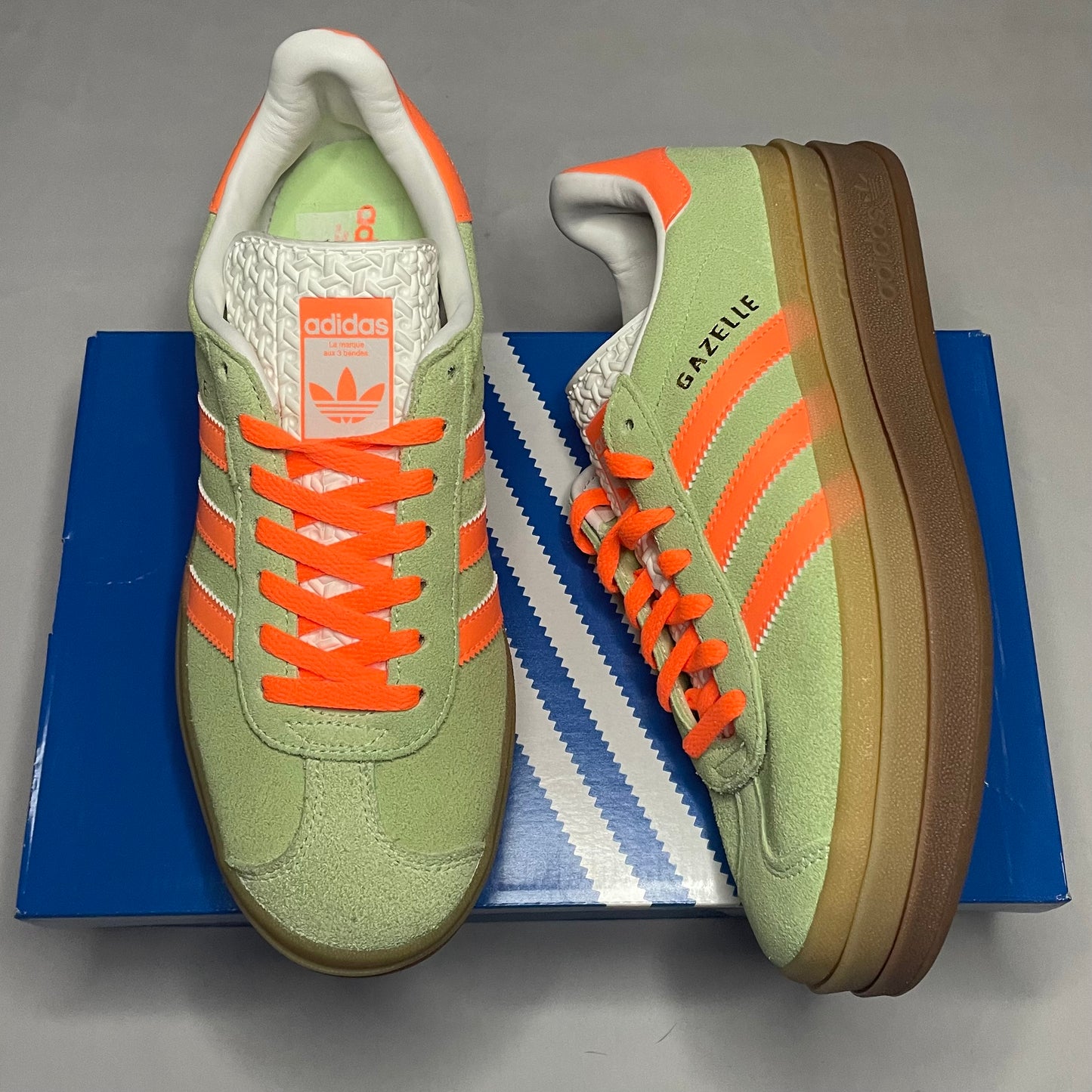 Adidas Gazelle Bold Green / Orange